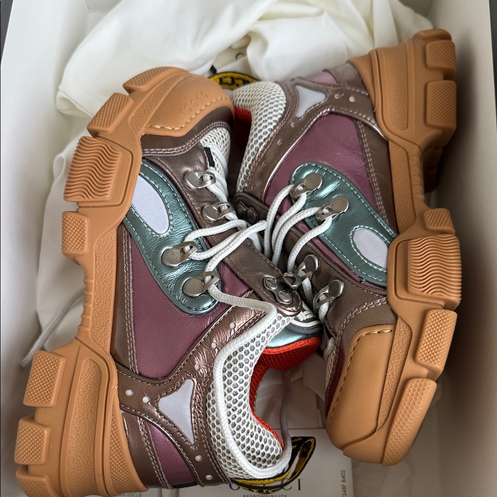 Gucci Pink and Purple Chunky Sneakers - Picture 7 of 8